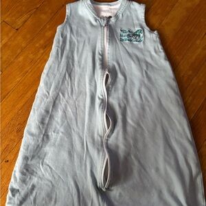 Light Blue Sleeveless Zip Front Kids Pajama Sleep Sack